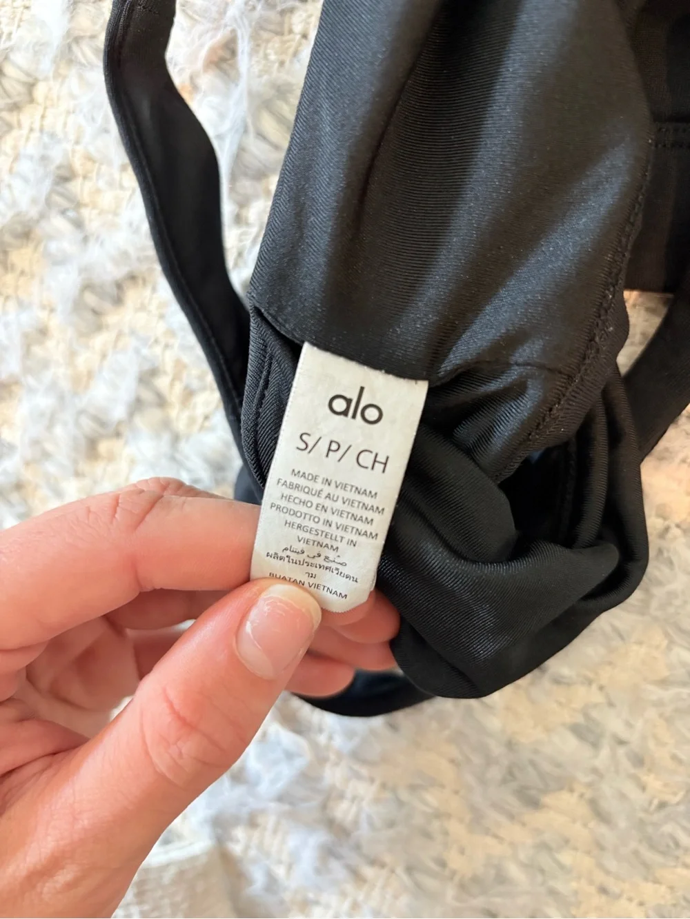 ALO Yoga Black Wireless Sports Bra